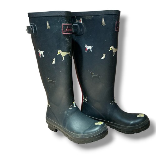 Joules wellies dog print tall - wellies,