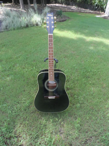 Washburn d100b blk guitar with - d100b/blk,