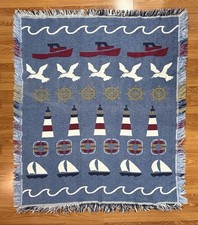 Nautical Striped Lighthouse