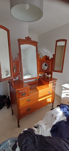 Edwardian dressing table with - dressing,