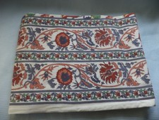 Ref 002 Vintage Indian Block print Material 205cm x 214cm