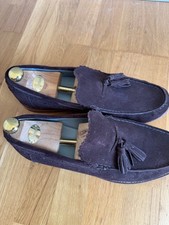 Grenson Chocolate Suede Tassle