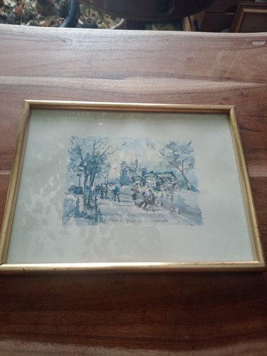 Vintage paris watercolor - vintage,