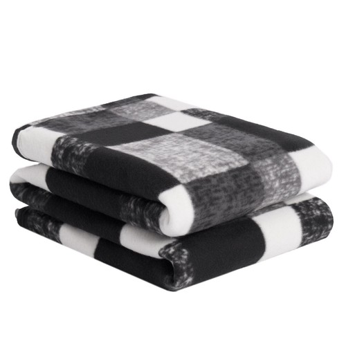 Tartan blanket throw - blanket, fleece