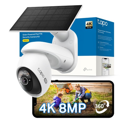 Tapo tc92 kit 8mp solar - kit, 4k