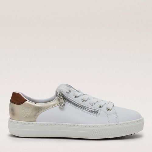 Rieker leather zip trainers - rieker,