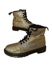 Dr Martens Doc Delaney Gold Glitter - UK Size 3 Eu 36 Boots Womens AW501