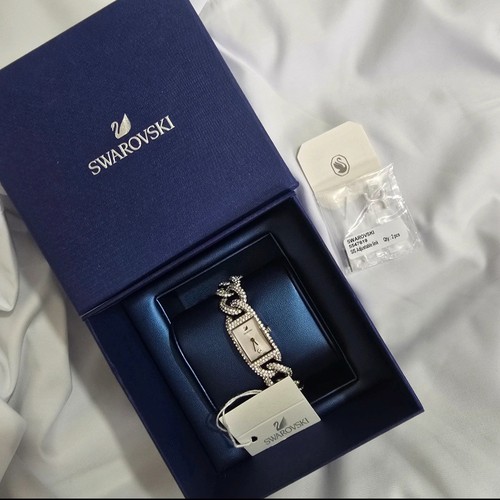 Swarovski silver tone crystal - silver,