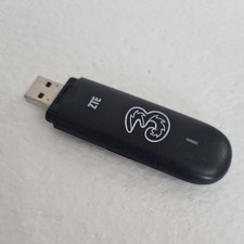 ZTE MF112 Mobile Broadband USB Dongle Black Compact 3G/4G 7.2-Mbps MicroSD Slot