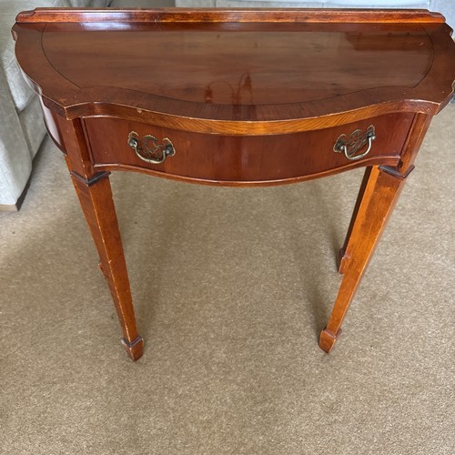 Hall table yew - in, minster