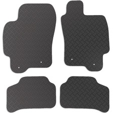 Tailored Rubber Car Mats for Jaguar X Type Automatic 2001 to 2009 Floor