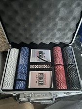 Poker Chip Set with Hard Shell Case Aluminum Case
