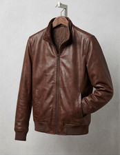 Men's Bomber Leather Jacket