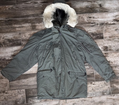 Vtg military parka - us,
