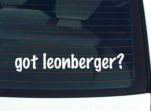 Got leonberger car decal - car,