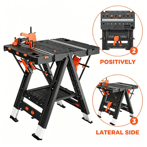 Folding workbench - 2-in-1,