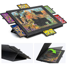 1500Pcs Jigsaw Puzzle Table Storage Board 6-Drawer&Adjustable Tilting Lightweigh