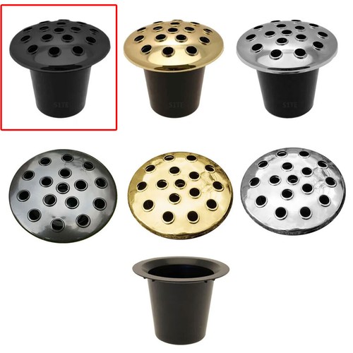 Black gold silver lid - black,
