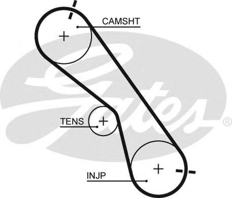 Gates timing belt - fits, toyota
