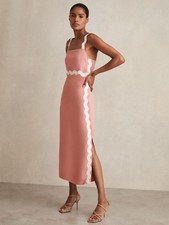 REISS Asher Wave-Trim Crepe