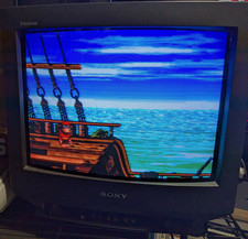 Sony Trinitron KV-14M1U 14 inch SCART CRT TV with Remote
