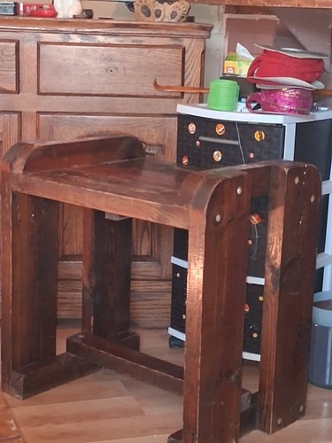Vintage solid oak chairs - solid,