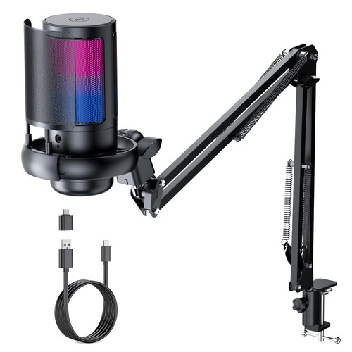 Rgb gaming microphone with - gaming,
