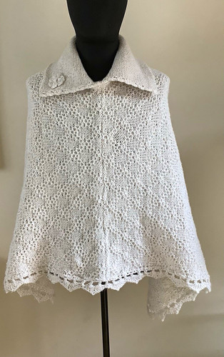 Cream wool cotton - cream, crochet/