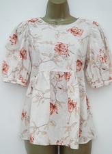 ZARA IVORY FLORAL LINEN COTTON