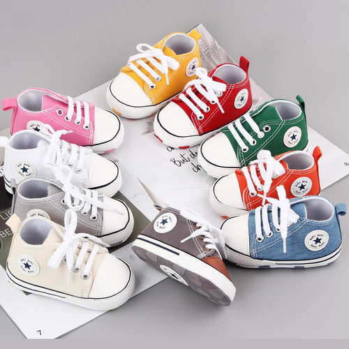 Baby canvas sneakers - canvas, sneakers,