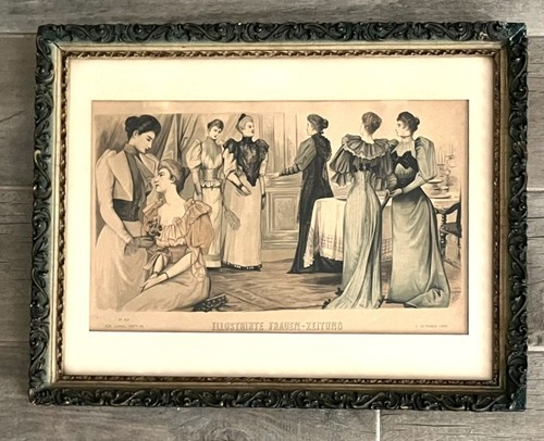 Antique framed 1892 - framed,