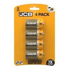 4x JCB D Size Super Alkaline Batteries LR20 MN1300 Long Expiry UK