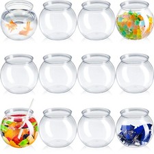 12 Pcs 27oz Plastic Clear Fish Bowls for Table Centerpieces Wedding Event Decor