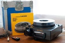 ELMO 253AF  Auto focus Carousel Slide Projector, 70-125 Lens, Remote, Tray, case