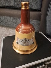 Vintage Wade Bells Whisky Scotch Decanter Bottle, Empty  26 fl oz 70%