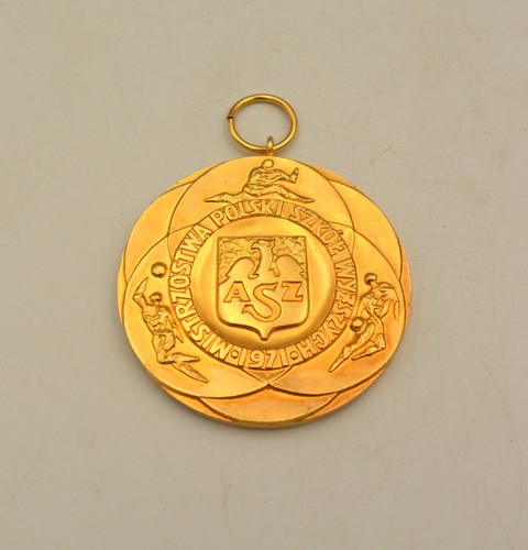 Vintage polish sports medal - sports,