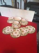Grosvenor China Rutland Pattern,3 Cups 3 Saucers,4 Plates And A Suger Bowl.