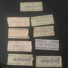 Vintage Bus Tickets U.K. Setright Speed x 9 Western South Wales United Crosville