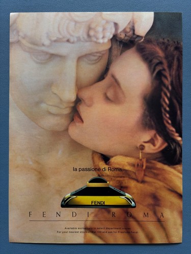Fendi roma perfume advert - fendi, 1988