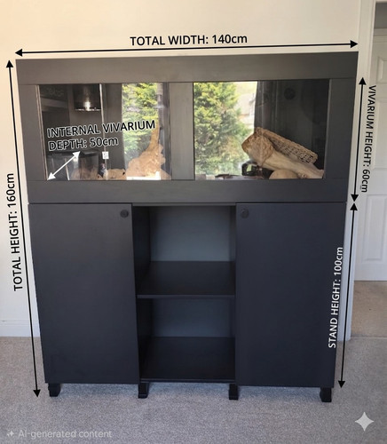 Large custom vivarium stand - large,
