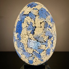 Mosaic Egg Table Lamp Black