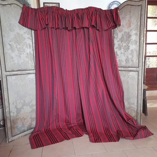 Pair french chateau striped - pair,