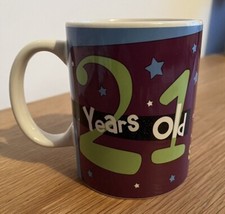 Laughter Lines Novelty 21st Birthday Celebration Funny Large Birthday Mug