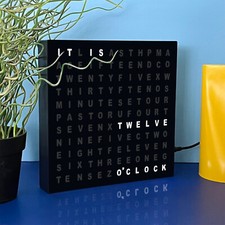 LED Word Desk Clock-7.8" X