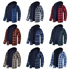 Men Plaid Work Jacket