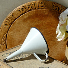 White Enamel funnel French