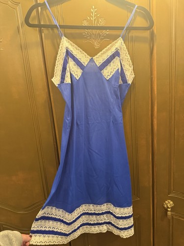 Blue vintage negligee - blue,