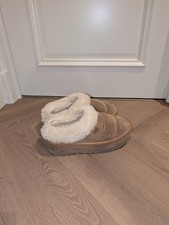 Uggs Tazzlita Brown Platform Slippers Suede UK 8 Soft Slip On Shoes RRP £150