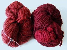 2 Skeins new hand spun dyed