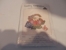 Country Companions "Christmas Shopping" Cross Stitch Kit by DMC. unused.